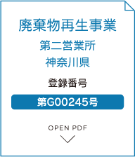 廃棄物再生事業 神奈川県 登録番号 第G00245号